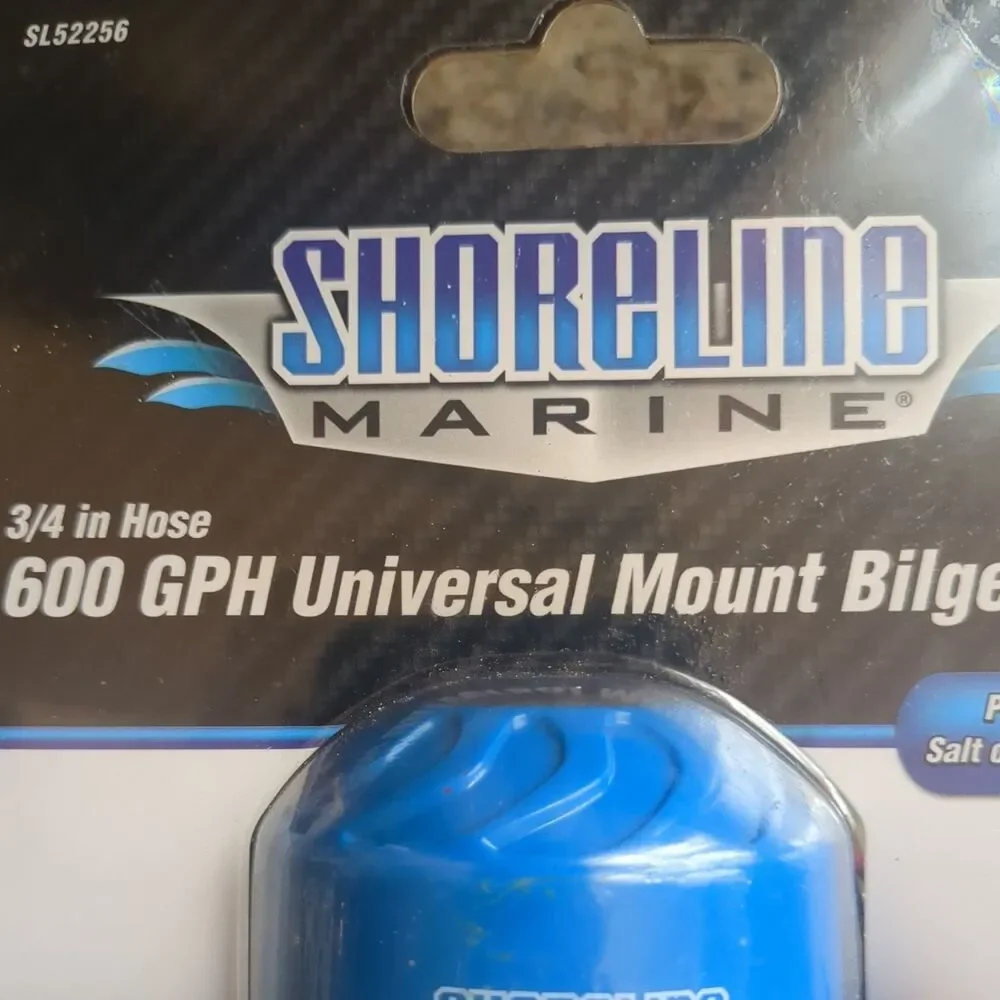 New Marine 600 GPH  Bilge Pump universal Mount  12V 3 amp 3/4